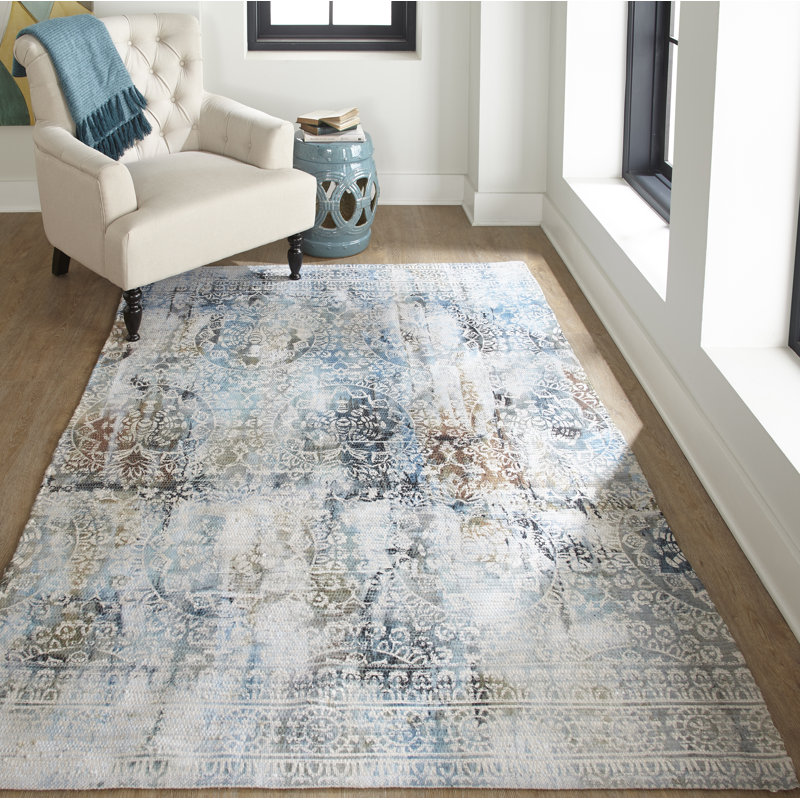 World Menagerie Dumais Light Blue Area Rug & Reviews Wayfair.ca